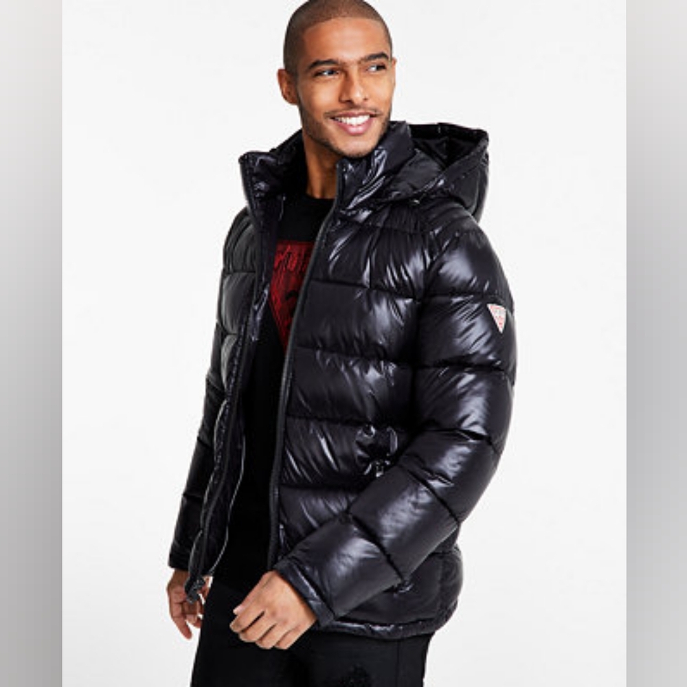 Brand New Guess Black Puffer Jacket ( New W/ Tags)